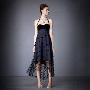Black Velvet and Tulle Dress. Va Et Vien for BHLDN